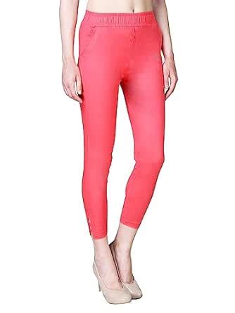 Buy Flexy Women Peach Skin fit Viscose Cotton Solid Stretchable Pant at ...