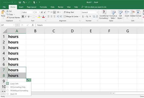 Image result for Using Fill in Excel