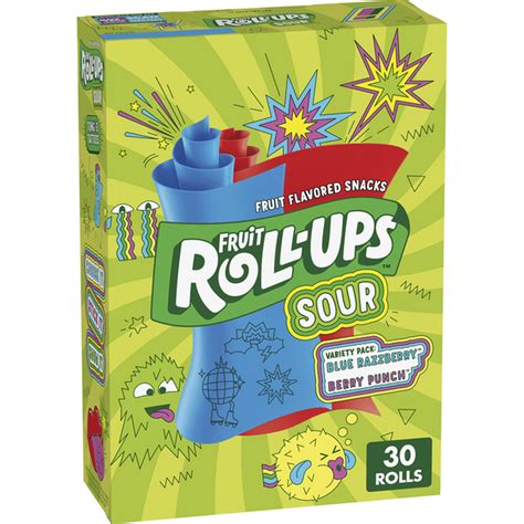 Fruit Roll-Ups Sour Fruit Flavored Snacks Variety Pack (15 oz) Delivery or Pickup Near Me ...