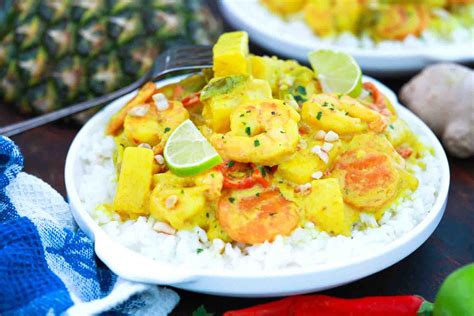 Pineapple Coconut Shrimp Curry Recipe - Sweet and Savory Meals
