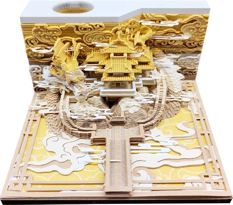 Amazon.com : 3d Memo Pad Calendar 2024，Palace Paper Art 3d Calendar ，3d ...