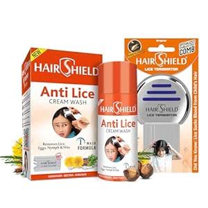 Buy Hairshield Lice Terminator Combo | #1 Anti Lice 1 Wash 30ml ...