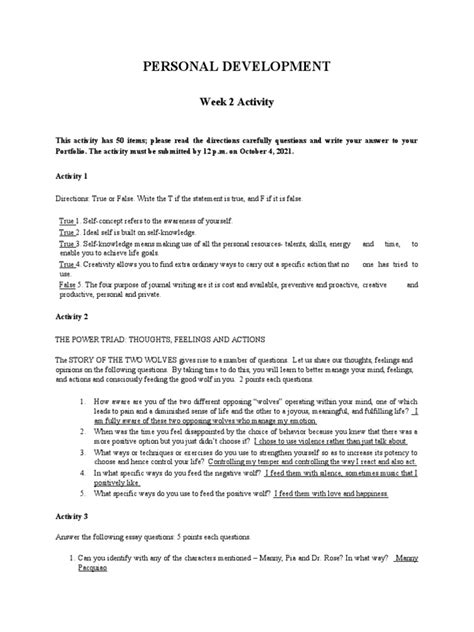 Personality Development Activity 的图像结果