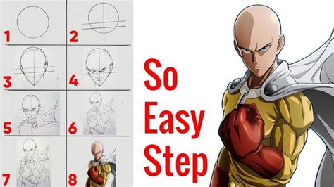 Image result for Saitama Drawing Tutorial
