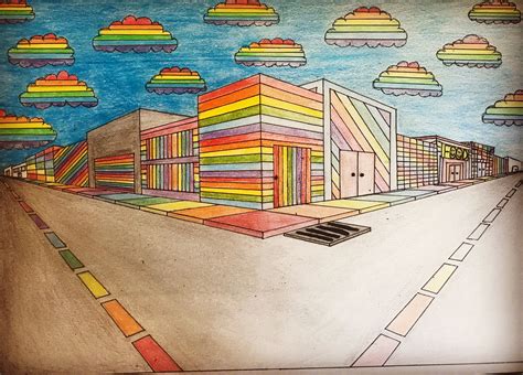 Image result for Street Sign 2-Point Perspective Drawing