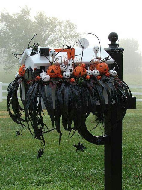 diy halloween mailbox decorations