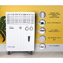 HAVAI Simba XL Personal Cooler with Blower - 20L, White : Amazon.in ...