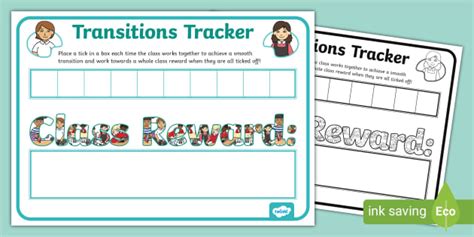 Transitions Tracker Poster (teacher made) - Twinkl