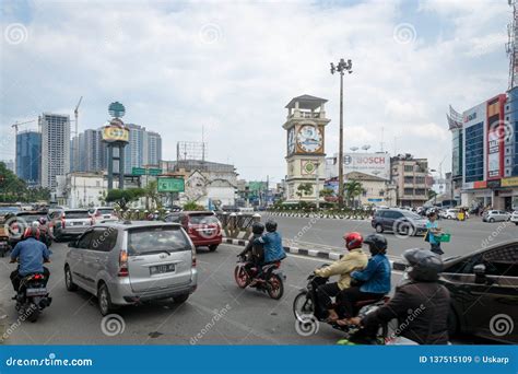Medan Street and Traffic in the Central Area in Medan, North Sumatra, Indonesia. Editorial Stock ...