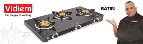Satin 3 Burner Glass Manual Gas Stove Price in India | Vidiem