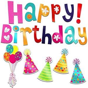 19 Pieces Birthday Car Decoration Magnets Reflective Automotive ...