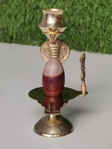 DARIDRA BHANJAN ,Narmadeshwar Shiva Ling/Shivling with Brass Jalahari ...