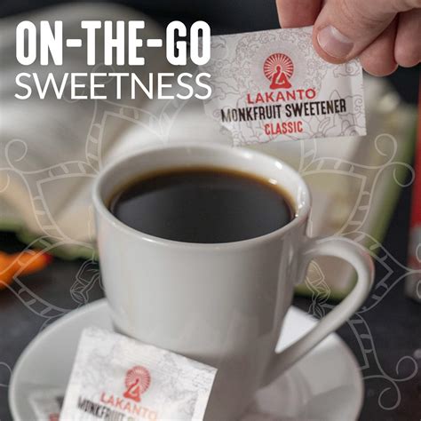 Buy Lakanto Classic Monk Fruit Sweetener Packets - White Sugar ...