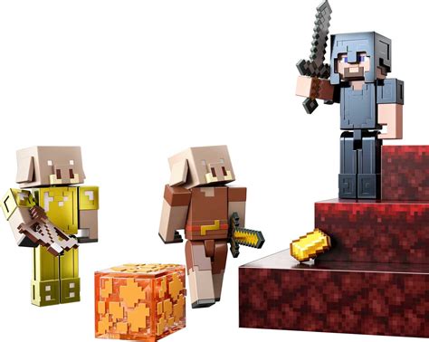 Buy Minecraft Crimson Forest Conquest Story Pack, Figures With ...