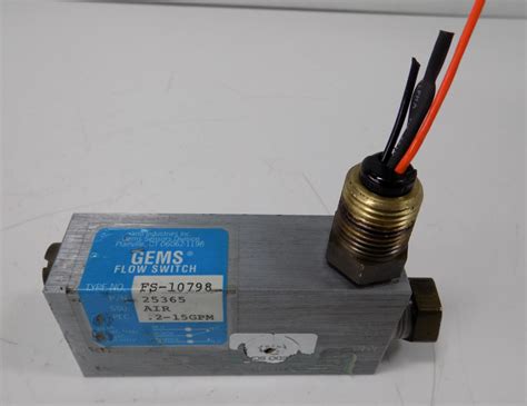 25365 - Gems 25365 FS-10798 Series Flow Switch