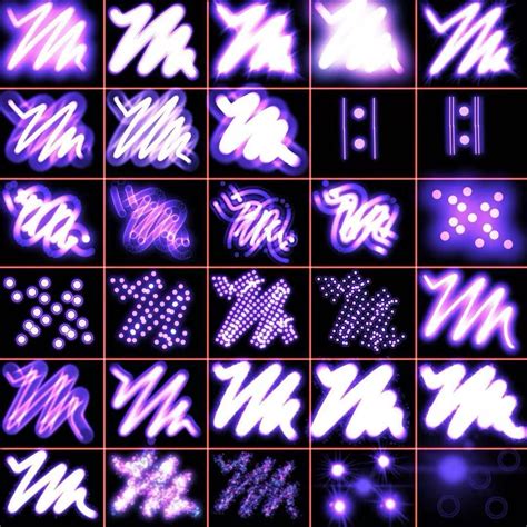 30 Neon Brushes for Procreate, Neon Glow & Lights, Procreate Glowing ...
