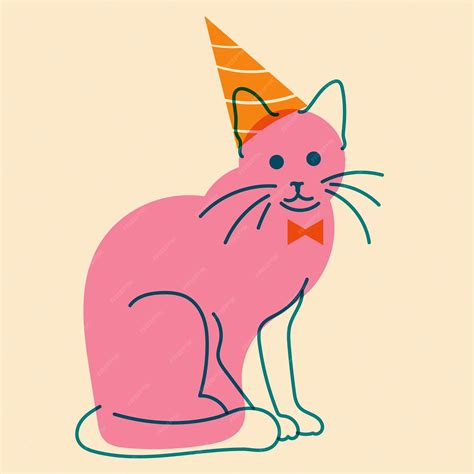 Pink Animated Cat Avatars