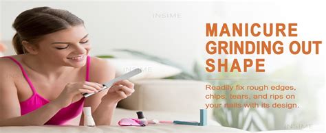 INSIME Stainless Steel Nail filer and buffer | Nail shaper for women ...