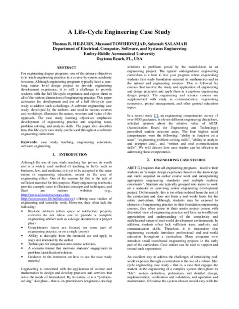 Image result for Engineering Case Study Examples