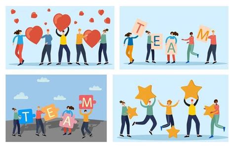 Team Building Background Design Vector 的图像结果
