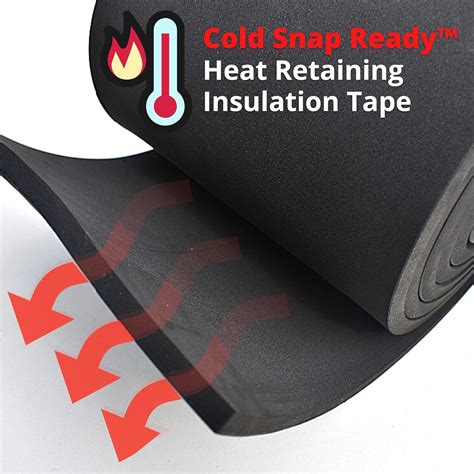 Buy 2 Inch Pipe Insulation Tape - Weather Resistant Water Pipe Wrap ...