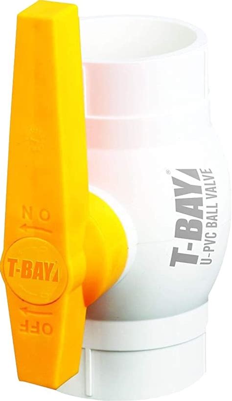 T-BAY 25mm/3/4" DIN standard Threaded PVC Ball Valves with ABS Handle ...