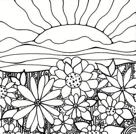 Beach Sunset Coloring Pages at GetColorings.com | Free printable ...