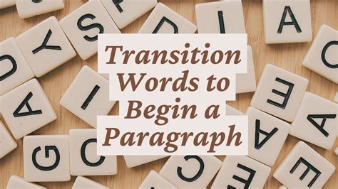 Image result for Paragraph Beginning Words