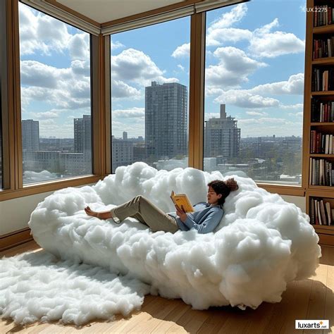 LUX.2275 Cloud-Shaped Couch: Cozy Up on a Cloud-Shaped Sofa - LuxArts