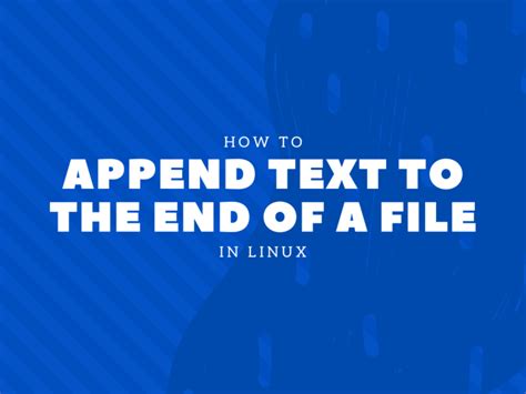 Image result for Adding Text to a File Linux Script