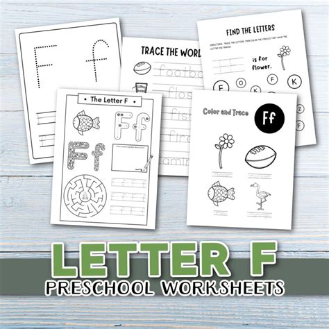 Free Printable Letter F Preschool Worksheets