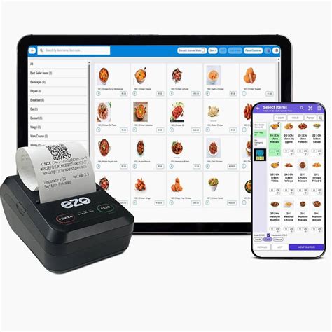 Ezo 58MM 2 Inch Printer +1Year Free Software Subscription Restaurant ...