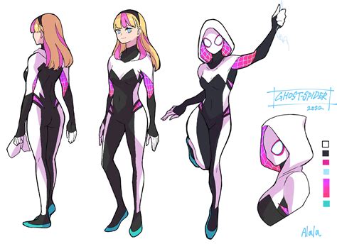 gwen stacy and spider-gwen (marvel and 1 more) drawn by sushi_pizza_rrr ...