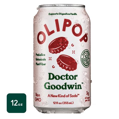 OLIPOP Prebiotic Soda, Doctor Goodwin, 12 fl oz - Walmart.com