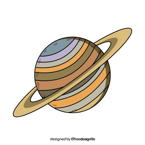Saturn planet drawing clipart free download