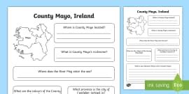 County Galway Worksheet (teacher made) - Twinkl
