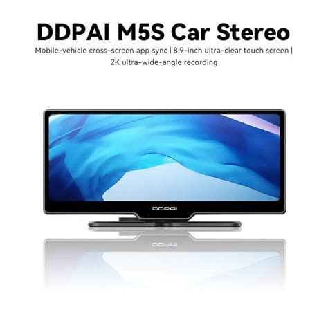 DDPAI M5S Car Stereo Dash Cam with Wireless Apple Carplay and Android ...