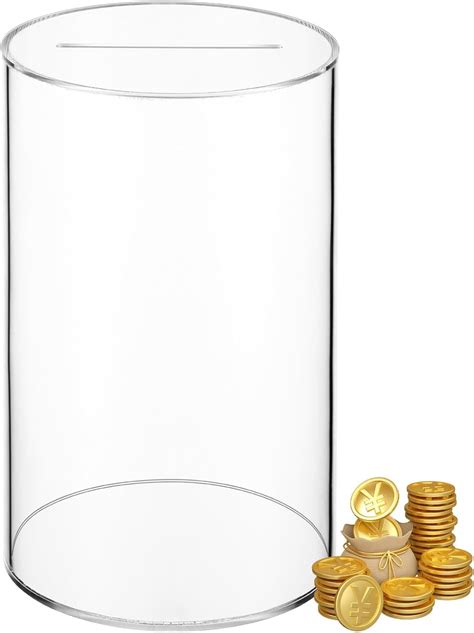 Amazon.com: Toyvian Acrylic Clear Piggy Bank Unbreakable: Break to ...