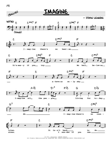 Imagine John Lennon Guitar Chords