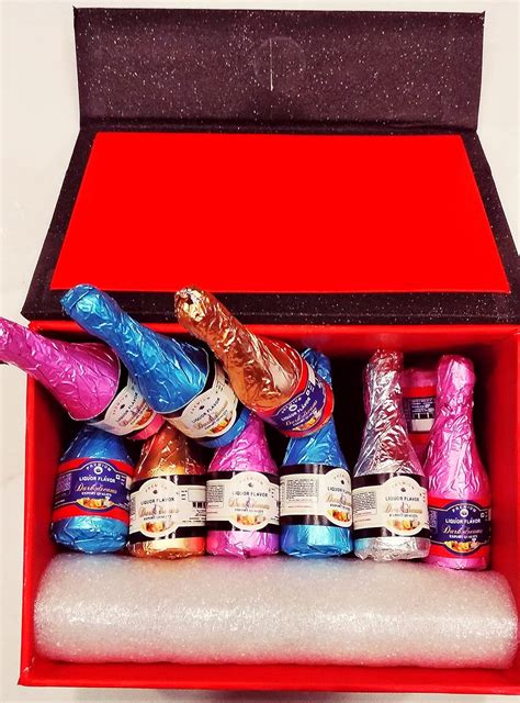 Dark Dream Rum Flavoured Bottle Shape Hand Made Chocolate Gift Box 450 ...