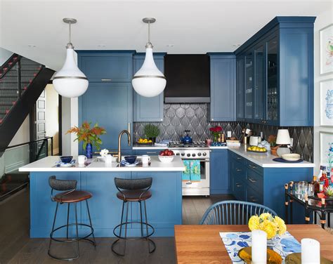 Kitchen Design With Blue Walls at Glen Kyser blog