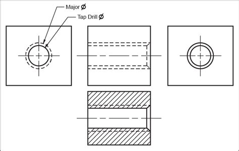 Image result for How to Draw Threads in AutoCAD