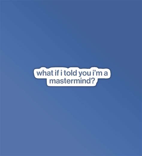 Mastermind - Taylor Swift Stickers – Peeekaboo