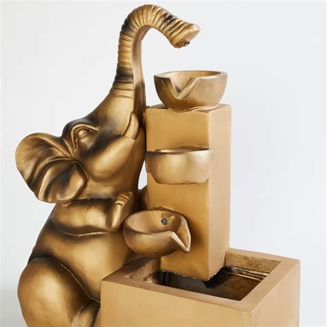 Buy Cascade Polyresin Ganesha Fountain - 40x21x50cm from Home Centre at ...
