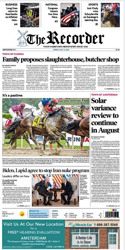 Our Friday front page. Help us bring... - Amsterdam Recorder