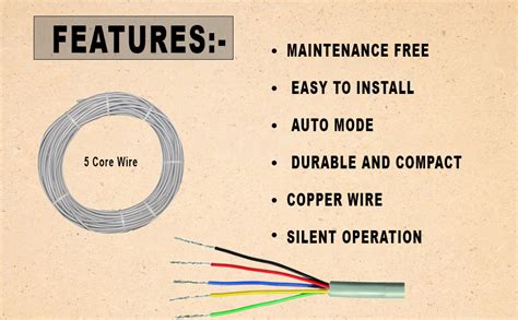 Five Core Wire for Water Level Controller or Water Level Indicator (20 ...