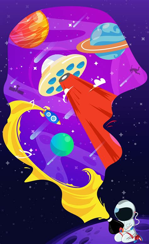 Space Illustration 的图像结果