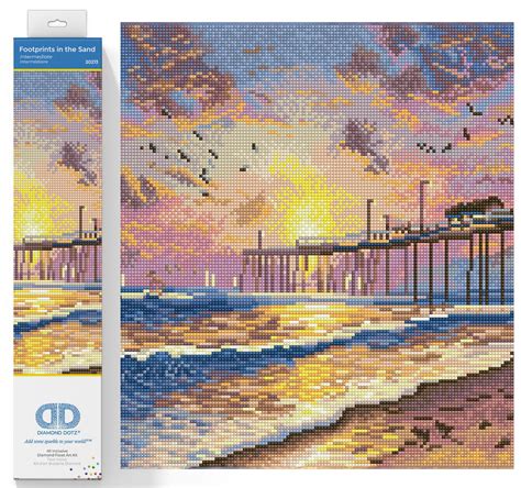 Diamond Dotz Thomas Kinkade Footprints in the Sand Scenery Diamond ...
