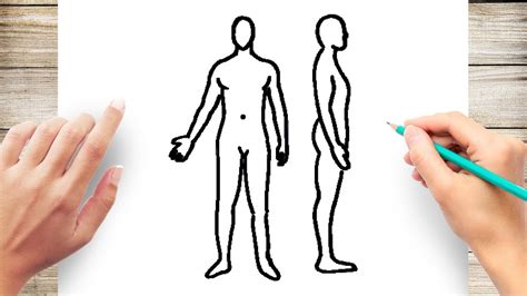 How to Draw Human Body Step by Step for Kids - YouTube