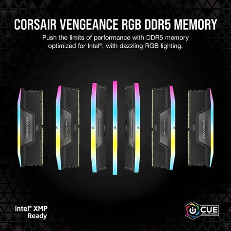 CORSAIR VENGEANCE 32GB (2x16GB) RGB DDR5 288-Pin Dual Channel Desktop ...